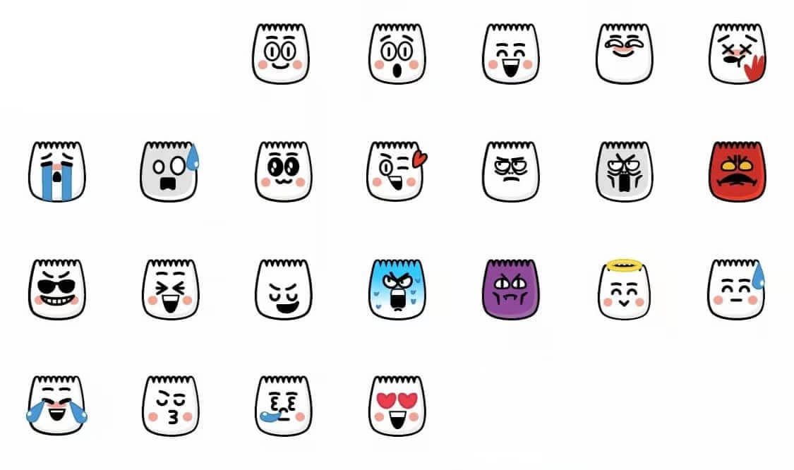 TikTok dumpling style emojis